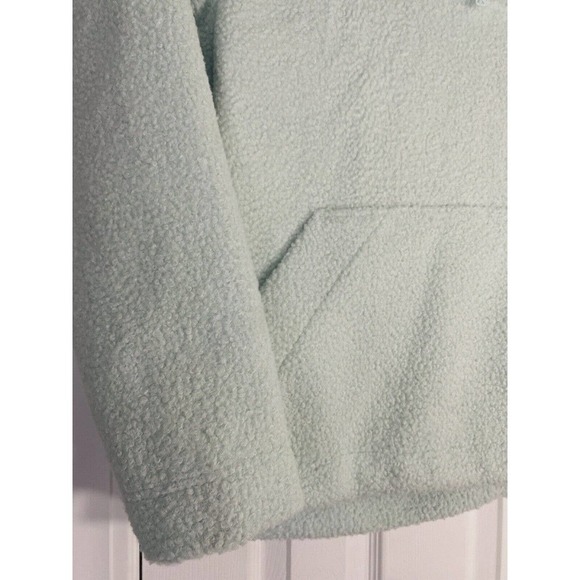 Lands End‎ Women’s Sherpa Jacket Size Large 14-16 Light Blue Large Neck - Picture 2 of 12